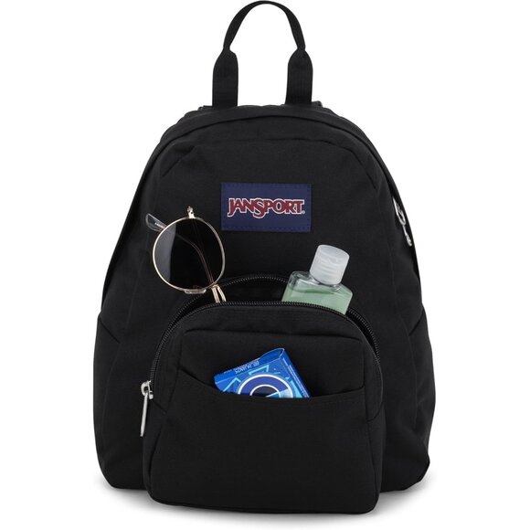 Durable Half Pint Mini Backpack - Water-Resistant, Adjustable Straps, Black - Picture 5 of 7